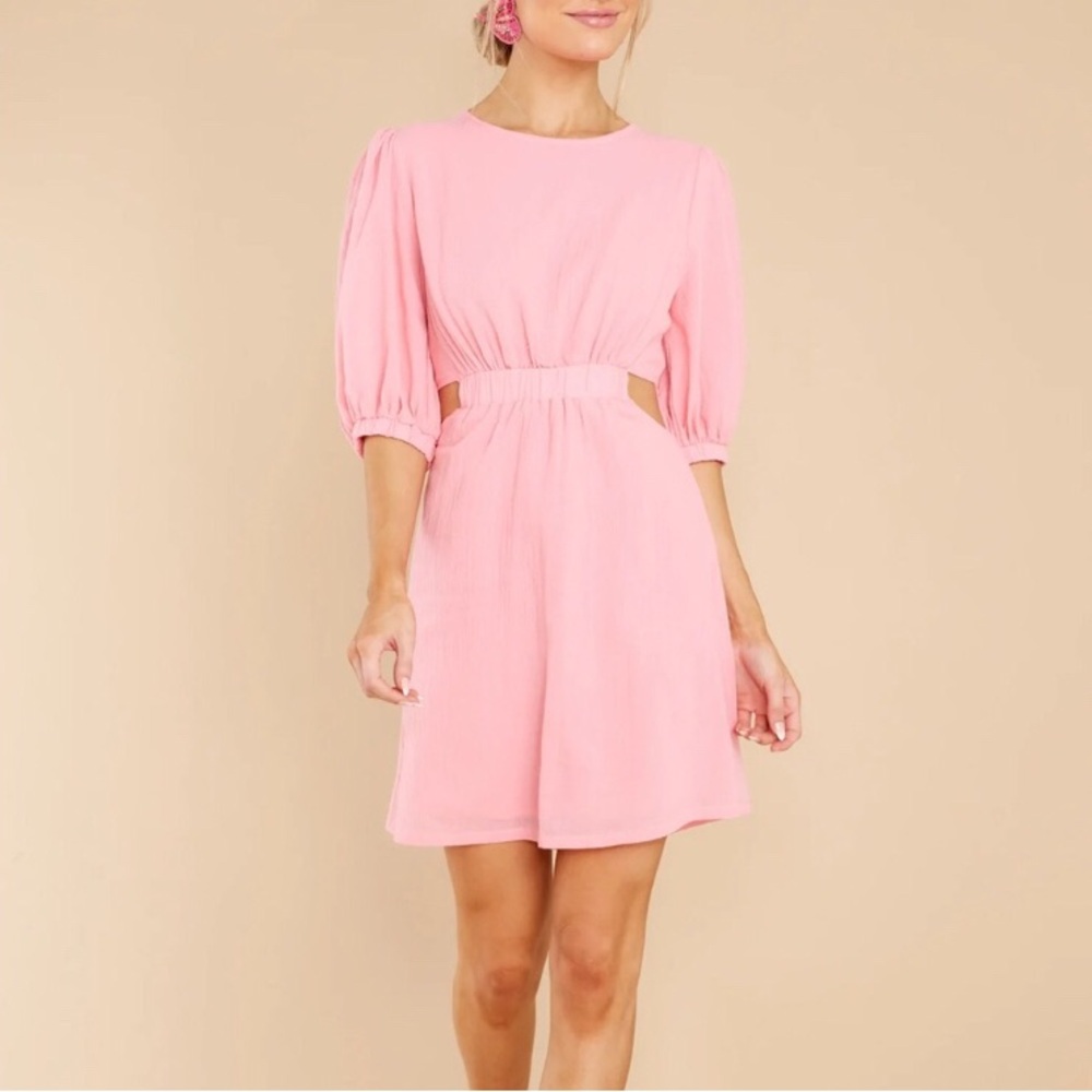 Red Dress Boutique Dress Pink with Cutouts Size L - Picture 2 of 7